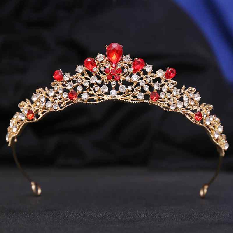 ヘッドドレス レディース 花嫁 ウェディング ブライダル 結婚式 披露宴 パーティー 発表会 演奏会用 ミニクラウン ティアラ バロック シンプル クリスタル ラインストーン 髪飾り ヘアアクセサリー 合金製 電気メッキ シルバー ゴールド