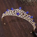 ヘアアクセサリー 花嫁 新婦 ブライダル 誕生日 パーティー ヘッドドレス ヘアバンド カチューシャ バロック 森ガール風 ナチュラル リーフモチーフ 合金 クリスタル ティアラ クラウン シルバー ゴールド