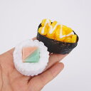 キーホルダー PVC素材 リアル 海苔巻き寿司 食品サンプル ミニチュア おもしろグッズ かわいい 和食モチーフ キーリング バッグチャーム(x5)