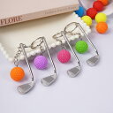 キーホルダー ゴルフクラブ ゴルフボール ミニチュア メタル 合金 バッグチャーム キーリング アクセサリー カラフル おしゃれ 小物 デイリーユース シンプル...
