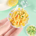 ミニチュアフード チャーハン 食品サンプル フェイクフード リアル 模型 キーホルダー バッグチャーム ドールハウス コレクション インテリア 置物 飾り物 ユ...