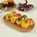 キーホルダー たこ焼き 和風 フェイクフード 食品サンプル ミニチュア 本物そっくり PVC かわいい バッグチャーム 鞄飾り 携帯ストラップ デイリーユース ソース種類豊富(x5)