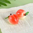 おもちゃ 子供用 リアル フルーツ 桃 ピーチ PVC製 模型 食玩 おままごと ごっこ遊び キーホルダー チャーム ディスプレイ ミニチュア インテリア雑貨 プレゼント