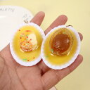 キーホルダー ミニ中華料理 食品サンプル ユニーク フェイクフード おもしろグッズ ABS製 リアル 豚モツ煮込み 蒸しロブスター バッグチャーム キーリング ...