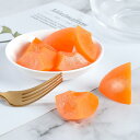 食品サンプル 黄桃 PVC製 フェイクフルーツ ミニチュア ドールハウス DIY パーツ 本物そっくり 食品模型 飾り オブジェ キーリング 食玩 デコレーションアイテム かわいい(x2)