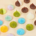 フェイクスイーツ ミニチュア アイスクリーム ソフトクリーム デコパーツ ドールハウス DIY ハンドメイド ケーキ飾り クリーム素材 置物 オブジェ カラフル(x2)