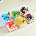 食品サンプル フェイクスイーツ 冷蔵庫マグネット ケーキ アイスクリーム パン プチケーキ サンデーカップ PU素材 インテリア ディスプレイ 撮影小物(x2)