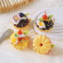 バッグチャーム ガーリー かわいい フェイクフード ドーナツ ストロベリー ケーキ フルーツ スイーツ 大きめ 立体 PVC素材 リュック キーホルダー カラフ...