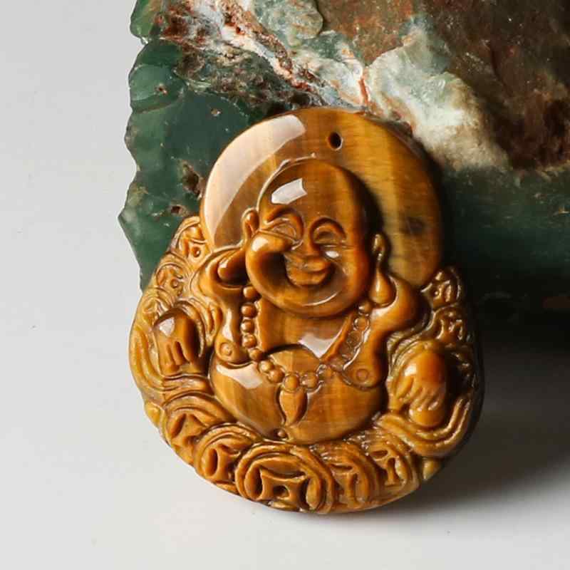 ペンダント 天然イエロータイガーアイ 観音菩薩 龍モチーフ 双貔貅 翡翠 玉石 パワーストーン お守り 開運 厄除け ラッキーアイテム 男女兼用 高級感