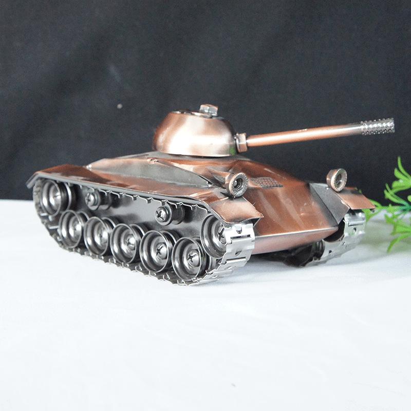 模型 男性向け 金属製 電気メッキ加工 クラシックカー オフロード車 戦車 機関車 アイアンアート オブ..