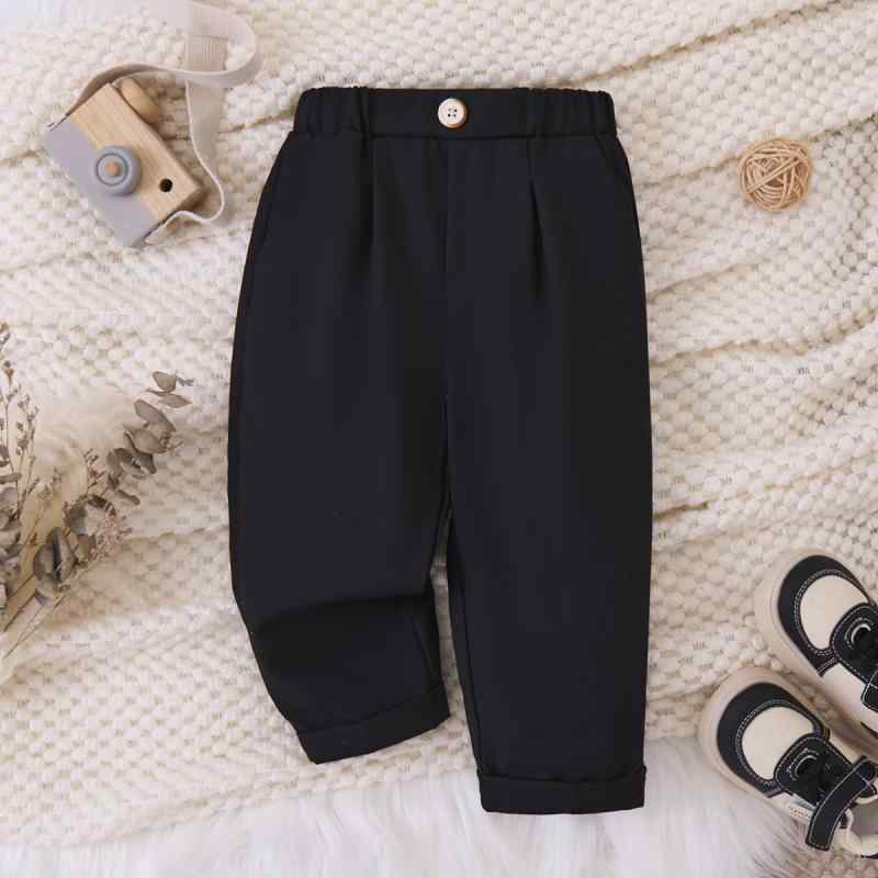 ・カテゴリ: キッズパンツ・スタイル: ブリティッシュ・タイプ: スラックス・丈: 九分丈・主な素材: ポリエステル80%・対象年齢: 3〜8歳・カラー: ブラック・サイズ展開: 80cm、90cm、100cm、110cm、120cm、130cm、140cm、150cm