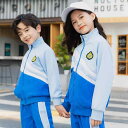 スクールウェア キッズ ジュニア 男女兼用 綿 ジップアップ ベースボールジャケット ロングパンツ 2点セット 学院風 小学生 幼稚園 園服 班服 スポーツウェア 通学 登園 運動会 アウトドア 春夏秋 レッド ブルー