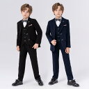 スーツ キッズ 男の子 フォーマルウェア 秋冬 イギリス風 ブリティッシュ かっこいい スリーピース 結婚式 発表会 ピアノ 司会 演奏会 卒業式 入学式 セレ...