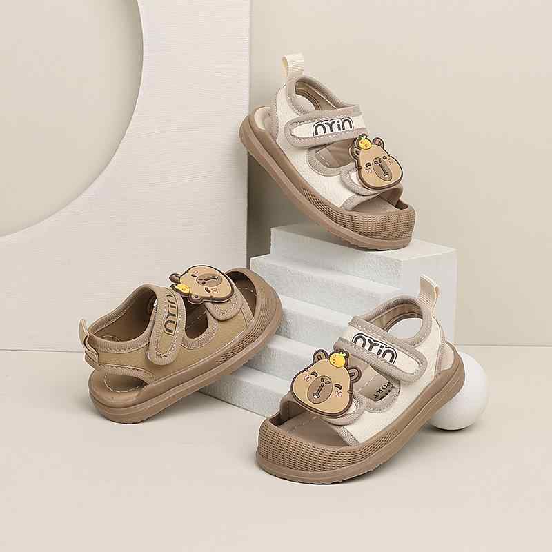 サンダル ベビー キッズ 男の子 女の子 男女兼用 ファーストシューズ ビーチ やわらか底 合成皮革 通気..