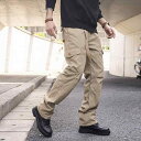 カーゴパンツ メンズ 冬 裏起毛 ゆったり コットン 無地 多機能ポケット 暖かい 防寒 ストレッチ ストレート カジュアル 普段使い ブラック カーキ ミリタリーグリーン