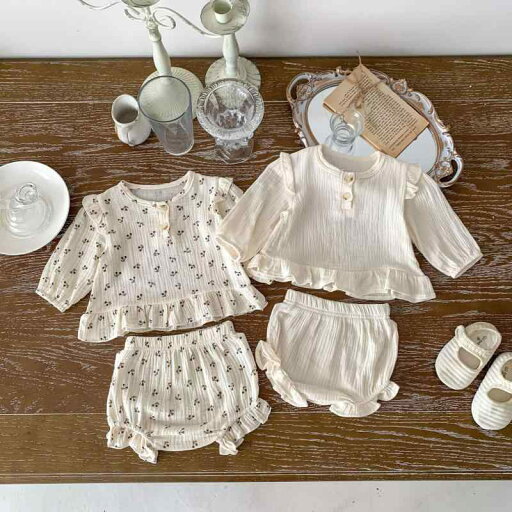 子供服 女の子 ベビー 新生児服 春秋 綿 コットン チェリー柄 長袖 シャツ トップス ショートパンツ 上下セット かわいい ナチュラル 薄手 肌触り良い 普段使い 部屋着 お出かけ 子供服 女の子 ベビー 新生児服 春秋 綿 コットン チェリー柄 長袖 シャツ トップス ショートパンツ 上下セット かわいい ナチュラル 薄手 肌触り良い 普段使い 部屋着 お出かけ