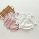 ロンパース 女の子 ベビー 新生児 0歳 1歳 春秋 長袖 薄手 綿 かわいい 韓国風 カバーオール ボディスーツ つなぎ 出産祝い お誕生日 お祝い