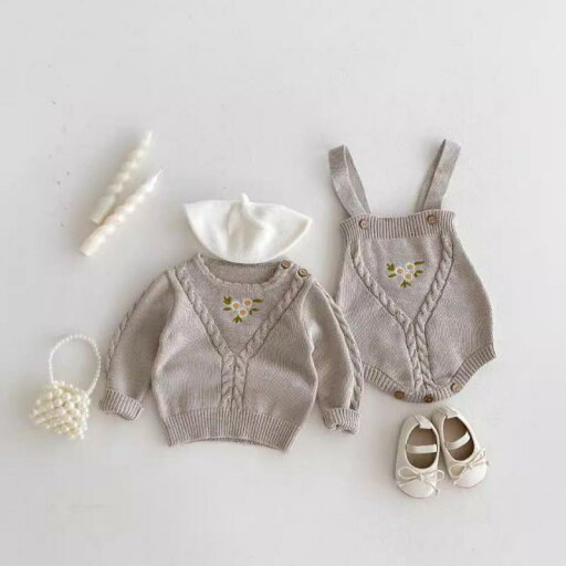 ベビー服 女の子 ベビー スウェットトップス サロペット オーバーオール ロンパース セットアップ 長袖 刺繍 ニット 綿 薄手 かわいい おしゃれ 着回し 春秋 ベビー服 女の子 ベビー スウェットトップス サロペット オーバーオール ロンパース セットアップ 長袖 刺繍 ニット 綿 薄手 かわいい おしゃれ 着回し 春秋