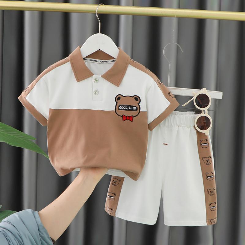 ベビー服 男の子 夏服 セットアップ 半袖Tシャツ ショートパンツ かっこいい カジュアル スポーツ 綿 ..