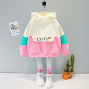 子供服 女の子 セットアップ 長袖 長ズボン フード付き 2点セット 薄手 軽量 おしゃれ かわいい 綿 コットン アニマル柄 キャラクター柄 春秋 普段使い 部屋着 カジュアル