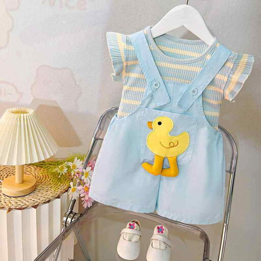 セットアップ ベビー 女の子 夏服 かわいい おしゃれ 韓国風 半袖 ショートパンツ 上下セット 綿 コットン 薄手 通気性 キャラクター アニマル柄 普段使い お出かけ着 2点セット セットアップ ベビー 女の子 夏服 かわいい おしゃれ 韓国風 半袖 ショートパンツ 上下セット 綿 コットン 薄手 通気性 キャラクター アニマル柄 普段使い お出かけ着 2点セット