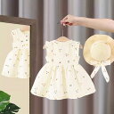ベビー服 女の子 半袖 プリンセスワンピース 桜んぼ刺繍 コットン 春夏 韓国風 かわいい カジュアル 普段使い お出かけ