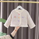 アウター 女の子 ベビー キッズ 子供 幼児 80cm 90cm 100cm 春秋 かわいい 韓国風 カジュアル 綿 柔らか カラフルボタン プリンセス ジャケット コート