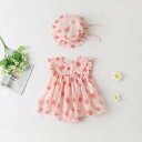 ベビー 女の子 チャイナ風 ロンパース ワンピース 漢服風 花柄 オーガンジー ポリエステル コットン Aライン 春夏 新生児 幼児 かわいい お出かけ 普段着