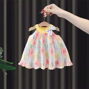 ドレス 女の子 ベビー プリンセス バースデー フォーマル セレモニー 綿 レインボー 春夏 かわいい 1歳 2歳 3歳 韓国風