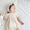 ベビー服 女の子 新生児 ロンパース 夏用 綿100% レース 小花柄 半袖 韓国風 ボディスーツ 前開き カバーオール