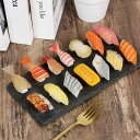 キーホルダー リアル寿司 食品サンプル 和食 マスコット 刺身 玉子焼き サーモン エビ ミニチュア バッグチャーム PVC製 ストラップ ユニーク かわいい ...