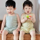 パジャマ 子供 女の子 キッズ ベビー 綿100% コットン 薄手 春夏 タンクトップ キャミソール 上下セット 無地 シンプル ルームウェア 部屋着 ナイトウェア リラックス 快適 おうち時間