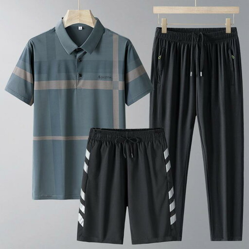 メンズ セットアップ 中高年 ポロシャツ ショートパンツ 夏服 接触冷感 速乾性 通気性 スポーツウェア カジュアルウェア 普段使い 部屋着 ポリエステル混紡 スリーピース メンズ セットアップ 中高年 ポロシャツ ショートパンツ 夏服 接触冷感 速乾性 通気性 スポーツウェア カジュアルウェア 普段使い 部屋着 ポリエステル混紡 スリーピース