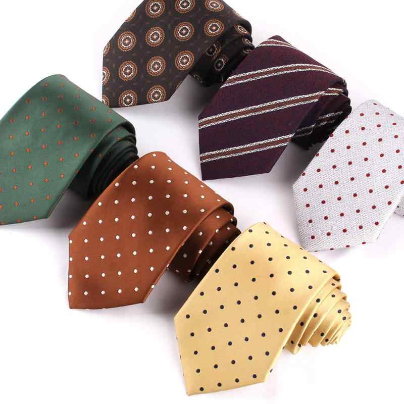 ネクタイ メンズ 男性用 ビジネス フォーマル カジュアル スーツスタイル ポリエステル 剣先 ジャカード織り 織り柄 ドット ストライプ 水玉 円形 幾何学模様 おしゃれ 普段使い パーティー