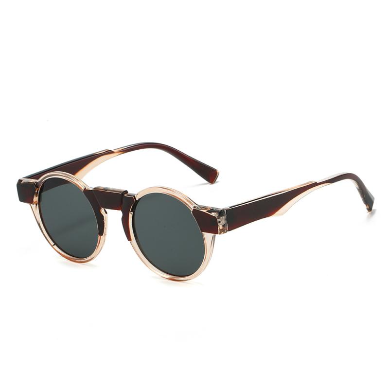 サングラス レディース 楕円形 オーバル スチームパンク レトロ 個性的 欧米風 ファッション ドライブ ..