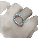 指輪 空枠 ユニセックス S925シルバー 高級感 楕円形 12×16mm キラキラ 18Kホワイトゴールドメッキ ローズゴールドメッキ フリーサイズ オフィス カジュアル 秋