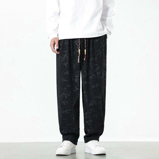 カジュアルパンツ メンズ 男性用 ボトムス スラックス 中国風 新チャイナスタイル コーデュロイ ゆったり ストレート ワイド リラックスフィット 伸縮性 イージーケア 普段使い 春 春夏 ブラック 黒 コーヒー ブラウン カジュアルパンツ メンズ 男性用 ボトムス スラックス 中国風 新チャイナスタイル コーデュロイ ゆったり ストレート ワイド リラックスフィット 伸縮性 イージーケア 普段使い 春 春夏 ブラック 黒 コーヒー ブラウン
