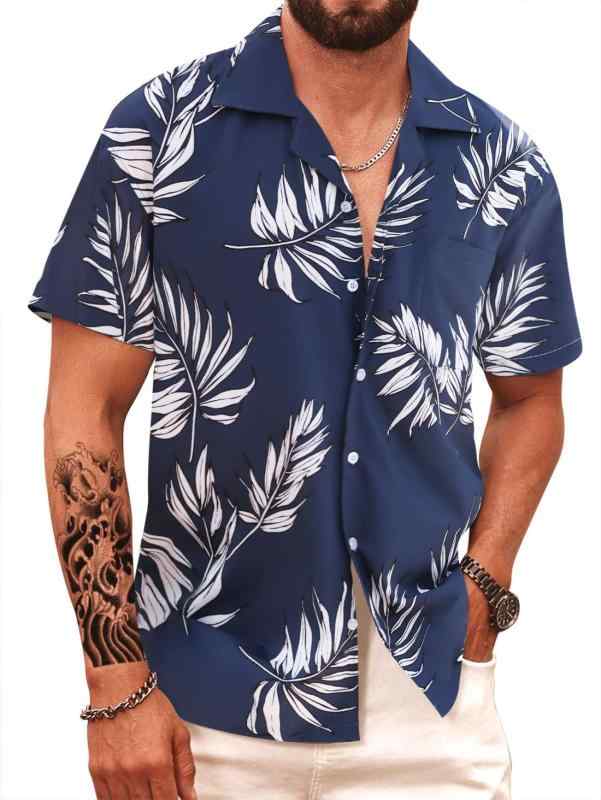 シャツ メンズ 半袖 開襟 花柄アロハシャツ バリ島 リゾート ビーチスタイル カジュアル レトロ デジタルプリント ポリエステル 伸縮性 洗濯可能 ゆったり 大きいサイズ 夏