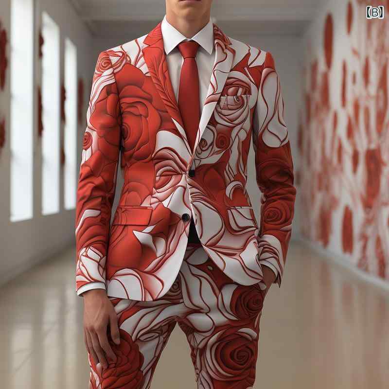 ジャケット メンズ ブレザー テーラードジャケット 3Dデジタルプリント 光沢感 スリムフィット ストリートスタイル ステージ衣装 クラブパーティー ポリエステル 通気性