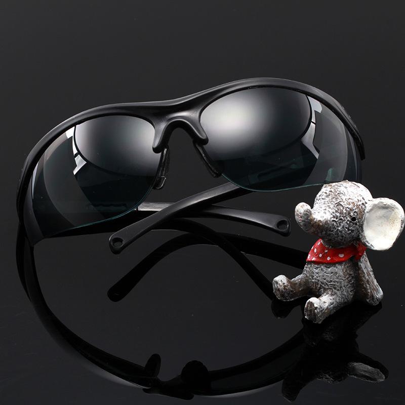 サングラス ゴーグル 保護メガネ 安全 防風 防塵 防砂 バイク オートバイ 作業用 ガス溶接用 PC素材 傷防止 高透過率 軽量 ブラックフレーム 灰色レンズ