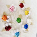 コサージュ ユニセックス リストコサージュ ブローチ サテン 花モチーフ パール ハンドメイド 結婚式 披露宴 二次会 パーティー イベント 新郎新婦 ゲスト フォーマル ピンク ベージュ(x2)