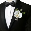 コサージュ ブートニア 結婚式 新郎新婦 ゲスト 披露宴 二次会 ヨーロピアン ナチュラル ボタニカル ガーデンウェディング 造花 絹の花 ホワイト