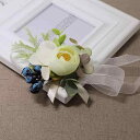 コサージュ 手作り ナチュラル 森ガール風 韓国風 新郎新婦 ウェディング 結婚式 ブライダル 造花 バラ ベリー アッシャー ブライズメイド 披露宴 パーティー ゲスト用