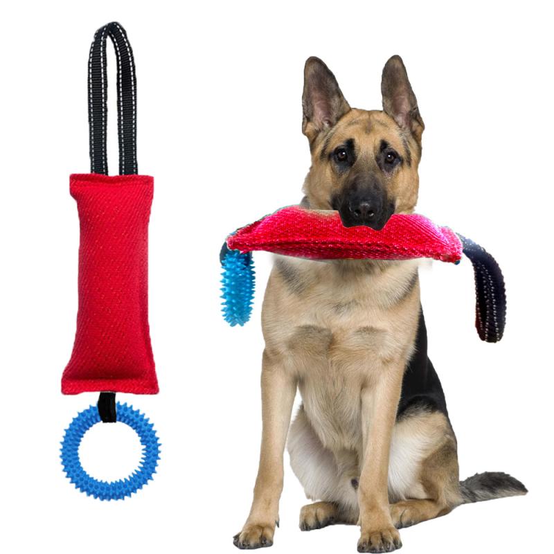 犬用おもちゃ トレーニング用 バイトスティック バイトピロー 噛みつき遊び 丈夫 破れにくい 耐久性 綿..