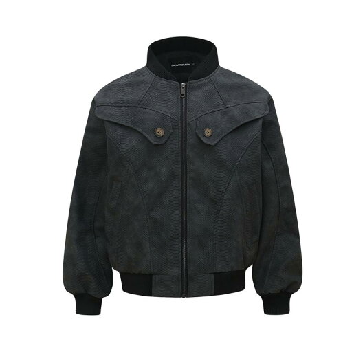 ジャケット メンズ 男性用 パイソン柄 PUレザー ライダースジャケット アメリカンヴィンテージ レトロ ストリート系 高級感 防風 耐久性 スタンドカラー ルーズフィット 長袖 アウター 春秋 グレー ブラック ジャケット メンズ 男性用 パイソン柄 PUレザー ライダースジャケット アメリカンヴィンテージ レトロ ストリート系 高級感 防風 耐久性 スタンドカラー ルーズフィット 長袖 アウター 春秋 グレー ブラック
