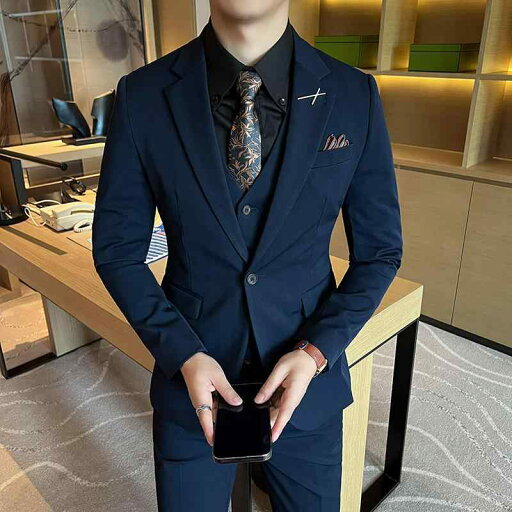 スーツ メンズ スリーピーススーツ セットアップ ビジネス フォーマル 結婚式 新郎 ブライダル 大きいサイズ ノーアイロン シワになりにくい ポリエステル オールシーズン ブラック グレー シングルブレスト スリムフィット スーツ メンズ スリーピーススーツ セットアップ ビジネス フォーマル 結婚式 新郎 ブライダル 大きいサイズ ノーアイロン シワになりにくい ポリエステル オールシーズン ブラック グレー シングルブレスト スリムフィット