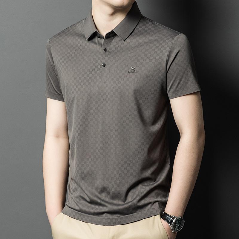 ポロシャツ メンズ 半袖 ミドルエイジ 大人向け カジュアル おしゃれ 着回し 普段使い ベーシック 無地 スタンダードフィット 混紡素材 ウォッシャブル 春夏