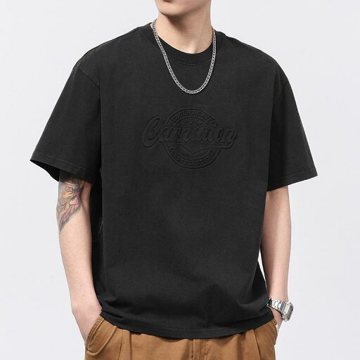 Tシャツ メンズ 春夏 アメリカン ロゴプリント ゆったり ビッグシルエット オーバーサイズ 高級感 綿100% クルーネック ドロップショルダー カジュアル Tシャツ メンズ 春夏 アメリカン ロゴプリント ゆったり ビッグシルエット オーバーサイズ 高級感 綿100% クルーネック ドロップショルダー カジュアル