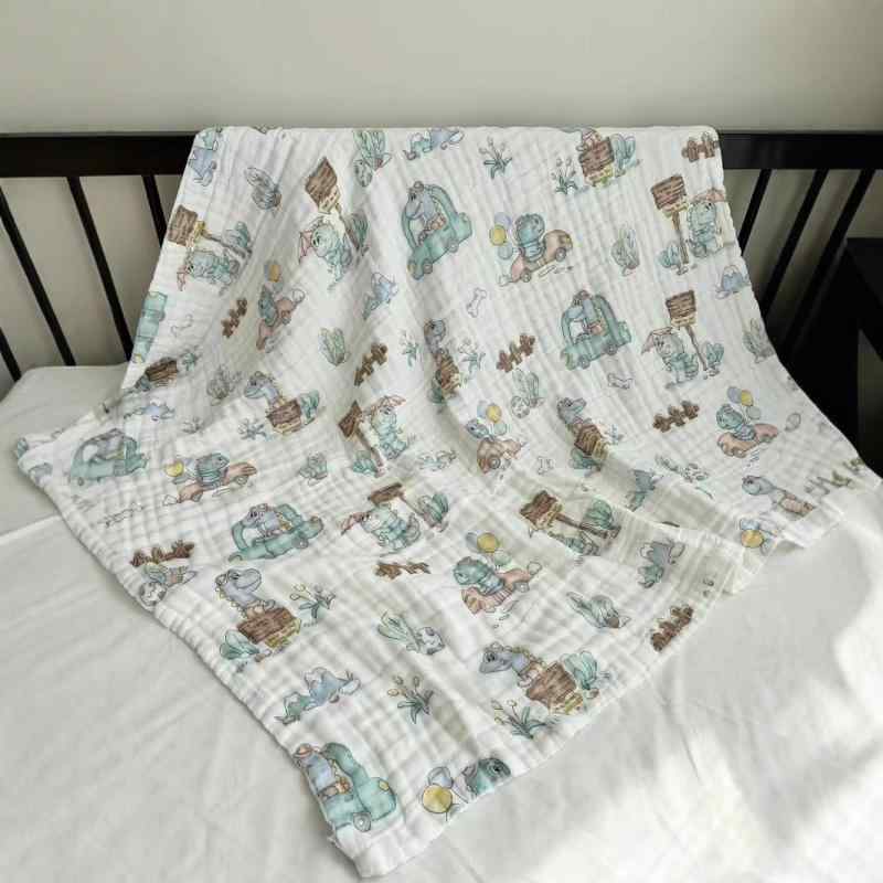 ベビー 新生児 子供用 綿100% 六重ガーゼ 四季 ブランケット タオルケット バスタオル お昼寝ケット 冷..