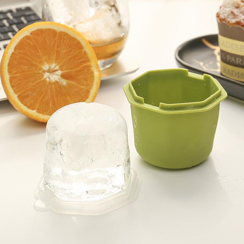 製氷皿 家庭用 プッシュ式 アイストレー 多角形アイスキューブ 丸氷 モールド 取り出しやすい PP素材 D..